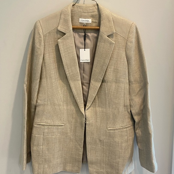 Cream Calvin Klein blazer M
